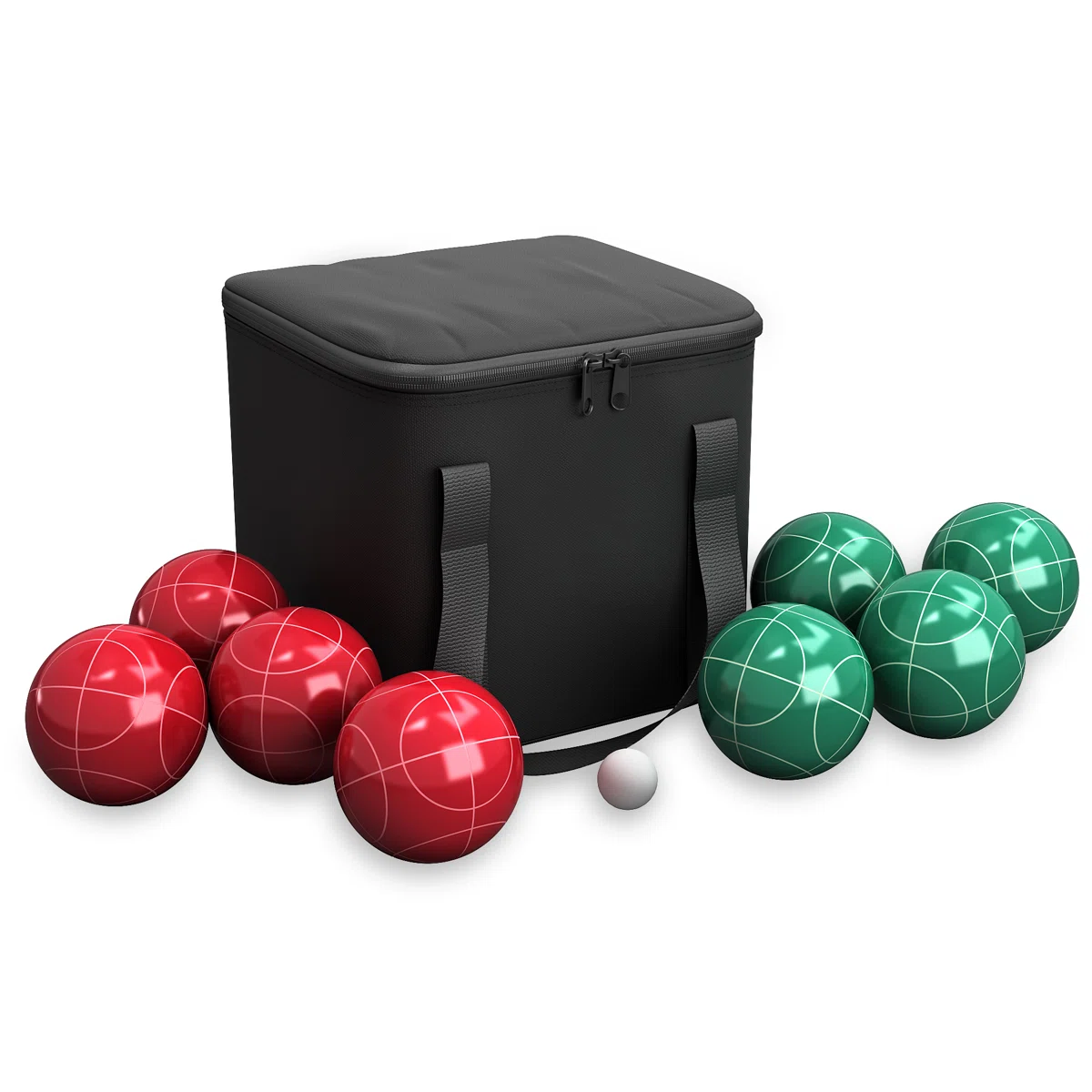 Bocce Ball Set - Lawn Game for Backyard, Beach, or Wedding with with Bocce Balls and Carrying Case