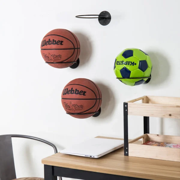 Florenza Metal Wall Mounted Multi-Use Sports Rack (Set of 4)
